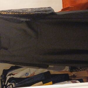 Stylish Black Dress with Lace Sleeves